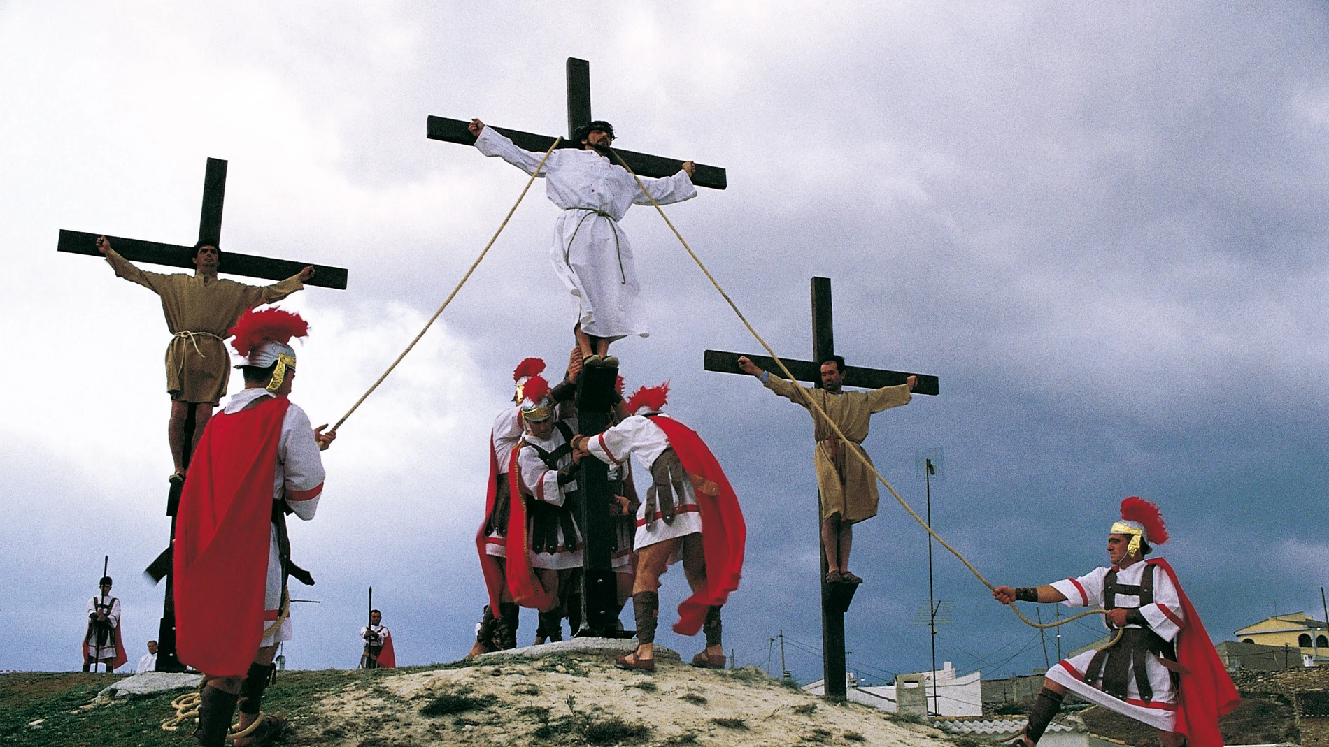 Semana Santa viviente en Cuevas del Campo