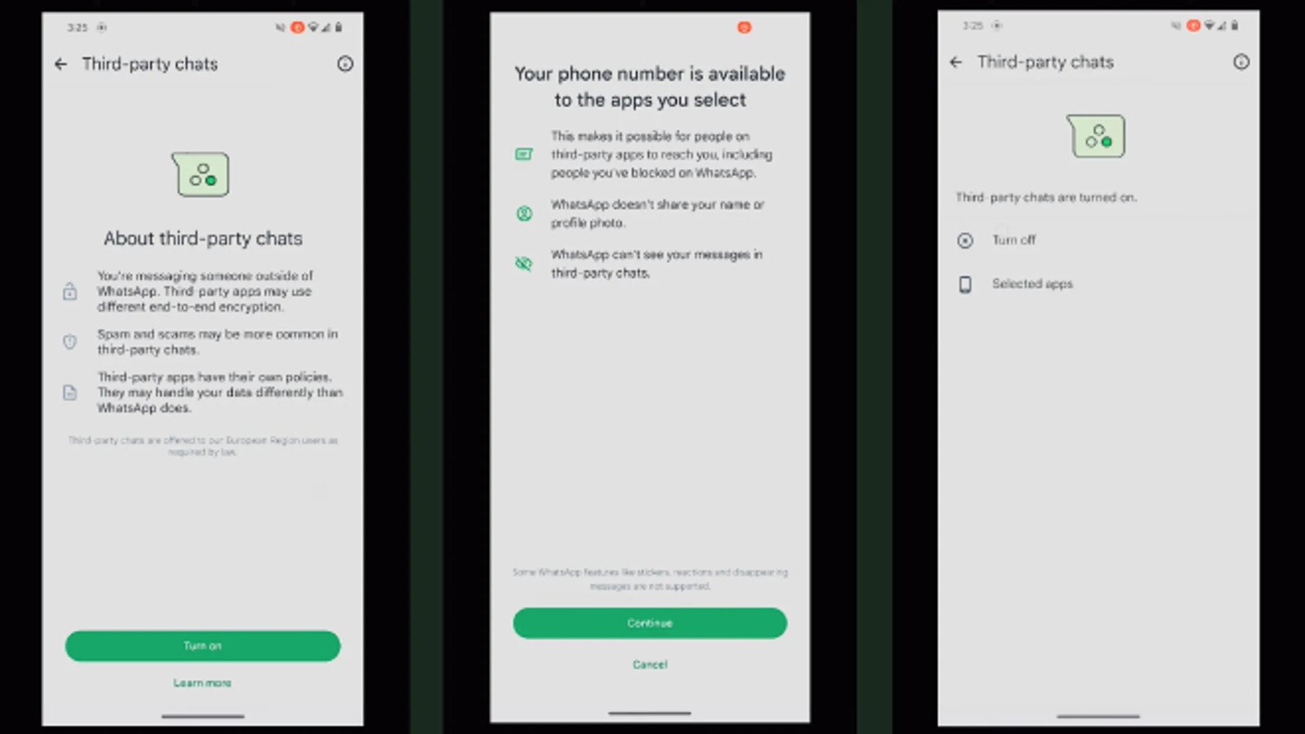 El vídeo que muestra como es la interoperabilidad de WhatsApp con otras apps de mensajería