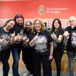Cristina Ayala junto a los organizadores del festival