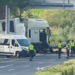 Imágenes del accidente producido en Los Palacios Villafranca