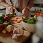 Cortando verduras