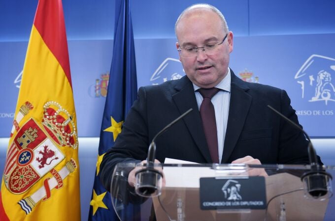 Miguel Tellado ofrece una rueda de prensa sobre actualidad política en el Congreso 