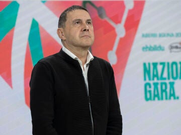 SAN SEBASTI&Aacute;N, 26/03/2024.- El coordinador general de EH Bildu, Arnaldo Otegi, ha hecho un llamamiento este martes en San Sebasti&aacute;n para participar en el Aberri Eguna (D&iacute;a de la Patria). EFE/Javier Etxezarreta 