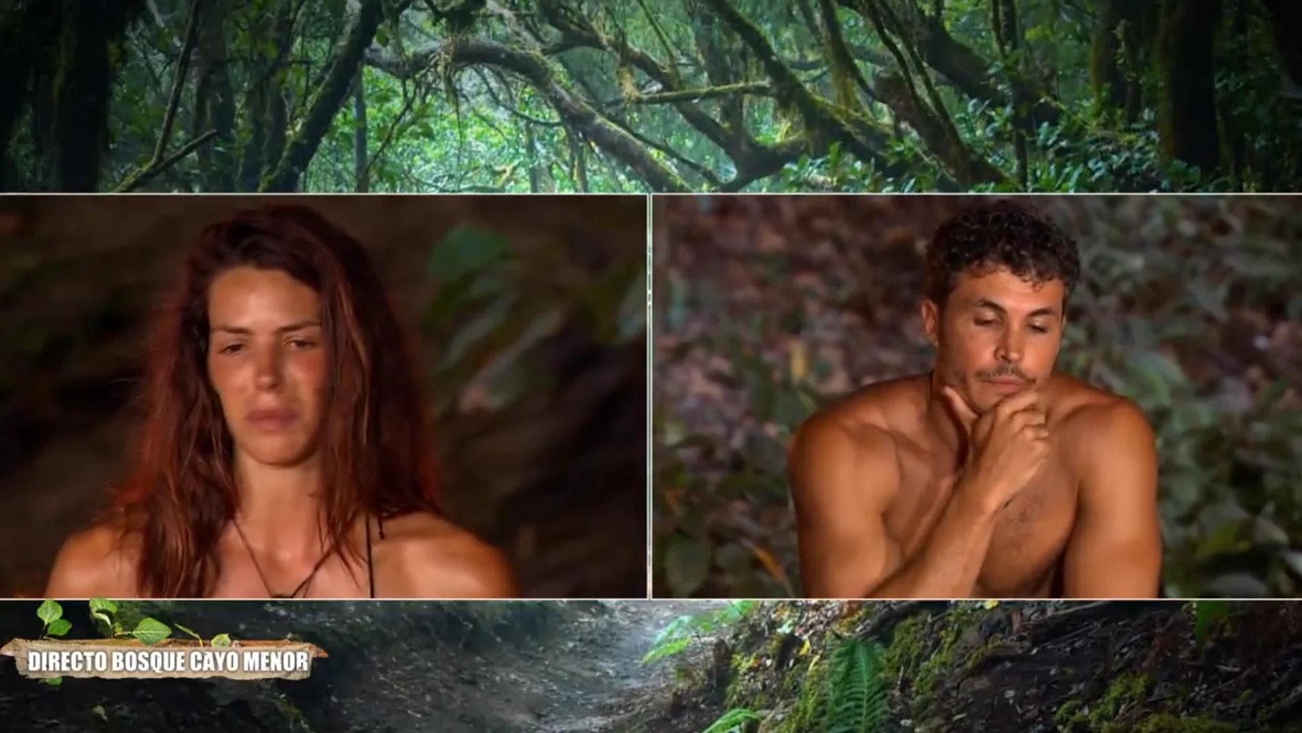 Laura Matamoros y Kiko Jiménez en 'Supervivientes 2024'