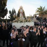 Imagen de archivo de la procesión del barrio de Santa Cruz de Alicante de hoy miércoles.