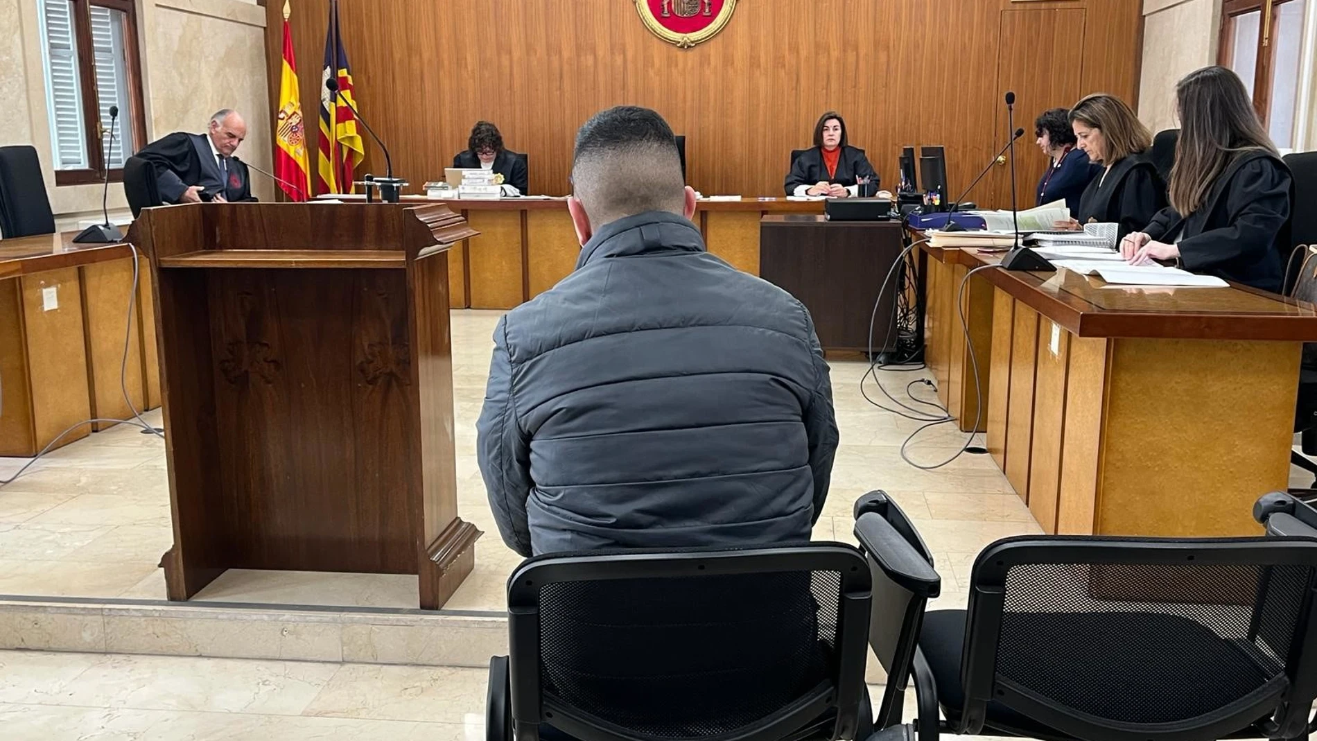 El acusado, en el juicio. EUROPA PRESS 27/03/2024