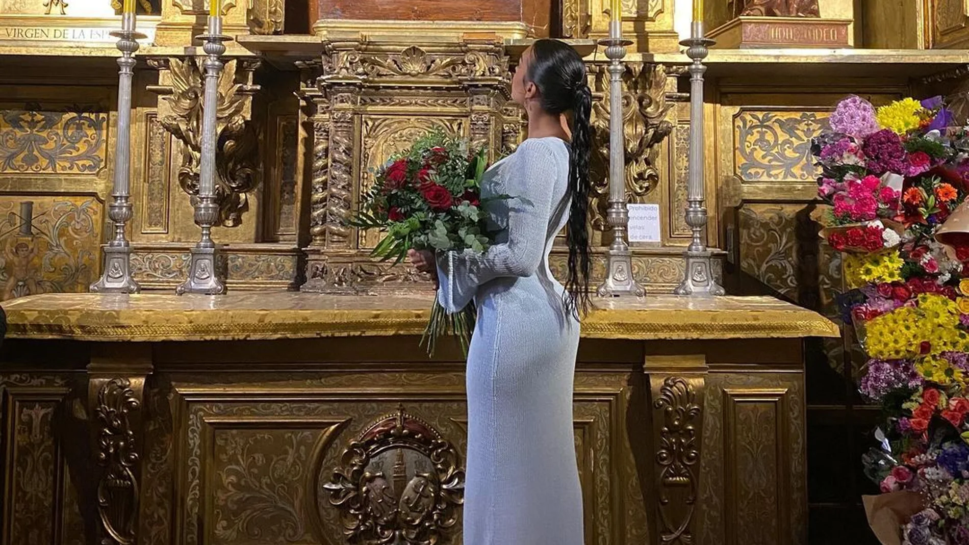 Georgina Rodríguez en la Semana Santa de Madrid.