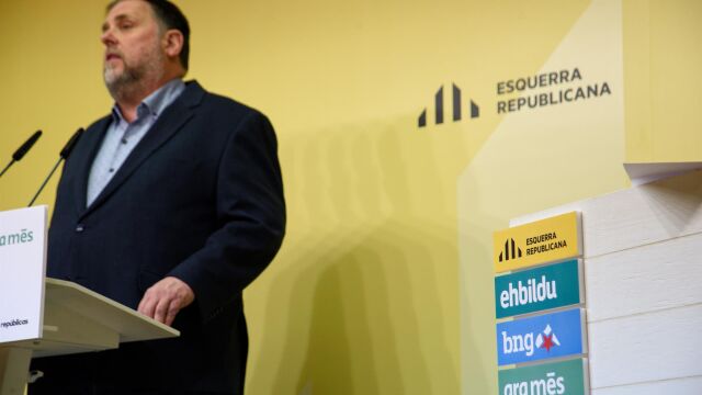 VÍDEO: Junqueras ve a EH Bildu, BNG y Ara Més como "aliados" y aplaude la coalición para las europeas