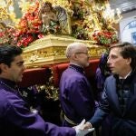 El alcalde de Madrid, José Luis Martínez-Almeida, en la procesión de Jesús de Medinacelli