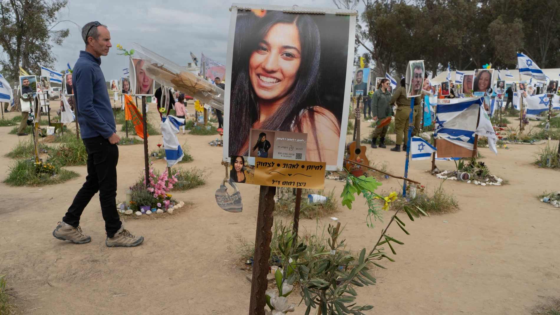 364 árboles fueron plantados en homenaje a cada una de las víctimas del festival Nova atacado por Hamás el 7 de octubre