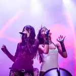 Aitana y Danna Pola en el festival Tecate Pal Norte.