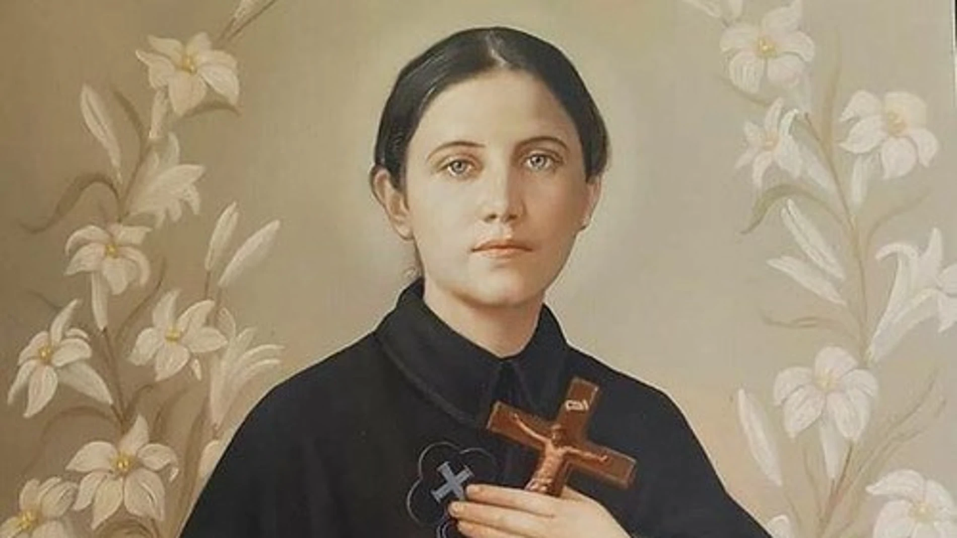 Pintura de Santa Gemma Galgani