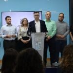 El alcalde en funciones del Ayuntamiento de San Pedro del Pinatar, Pedro Javier Sanchez Aznar ha ofrecido una rueda de prensa