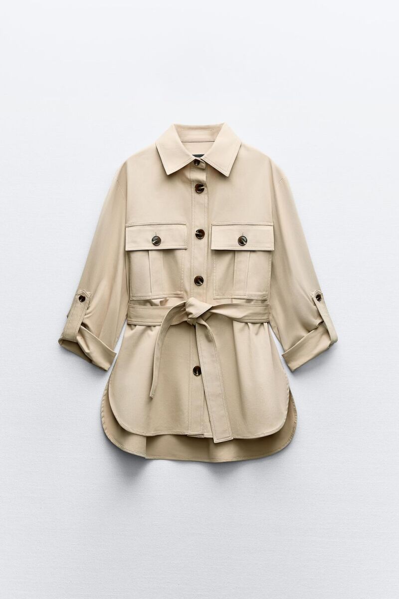 Chaqueta manga remangada
