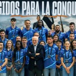 Juan Roig, con los deportistas