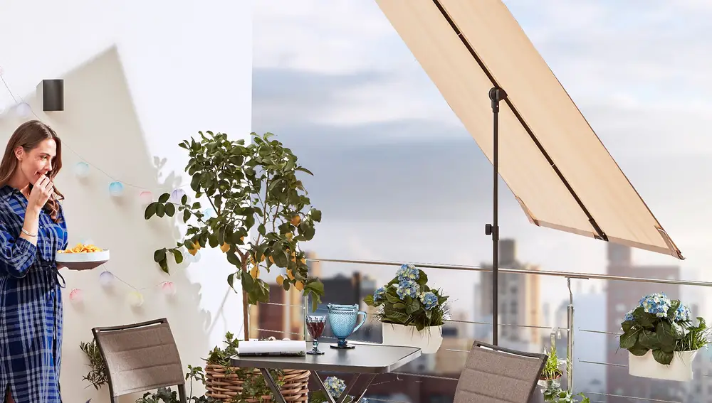 Parasol para balcón o terraza
