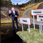 El periodista Matías Prats durante la información en el telediario nocturno de Antena 3