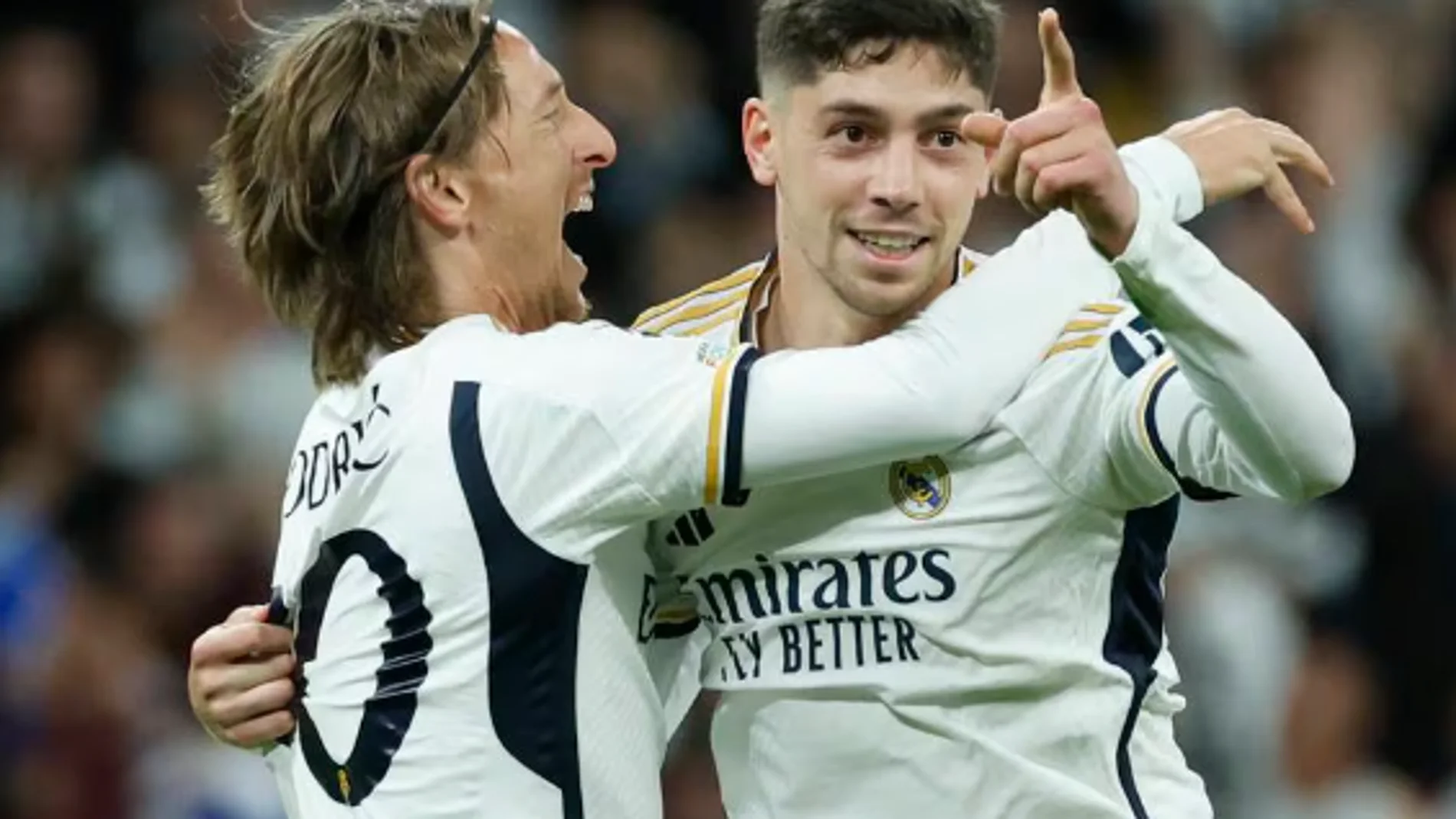 Valverde y Modric, en el partido de ida en el Etihad