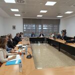 Imagen de la consejera Sara Rubira en la reunión de la Comisión Territorial de Seguros Agrarios de la Región.