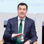 El presidente de la Junta de Andalucía y del PP-A, Juanma Moreno