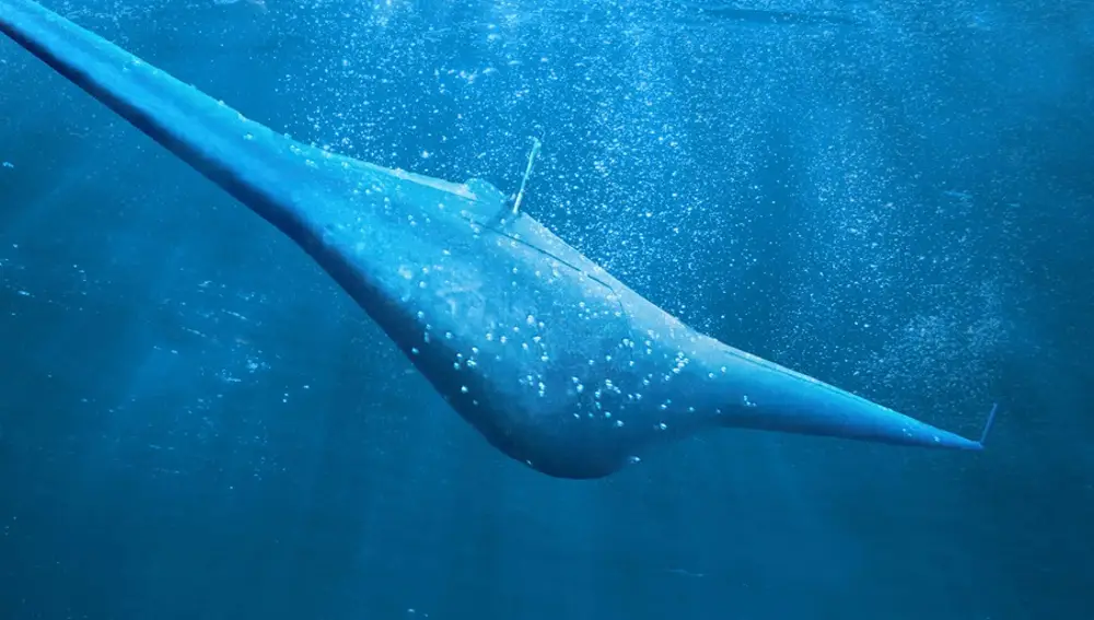 Recreación del dron Manta Ray.