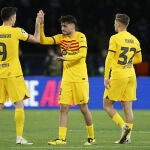 Lewandowski fue de los mejores jugadores del Barça en el Parque de los Príncipes
