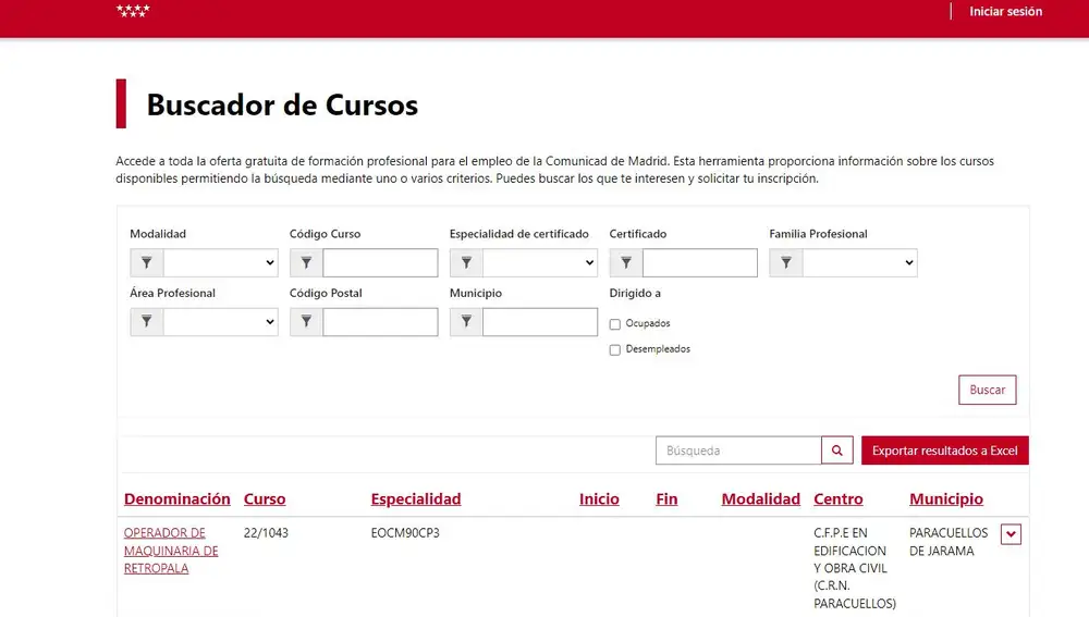 Cursos gratuitos para la formación profesional