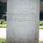 Vandalizan el monumento en homenaje a los fusilados del franquismo en el Campo de Tiro de Puentecastro en León