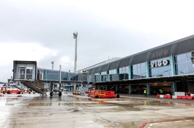 Aeropuerto de Peinador, en Vigo. 