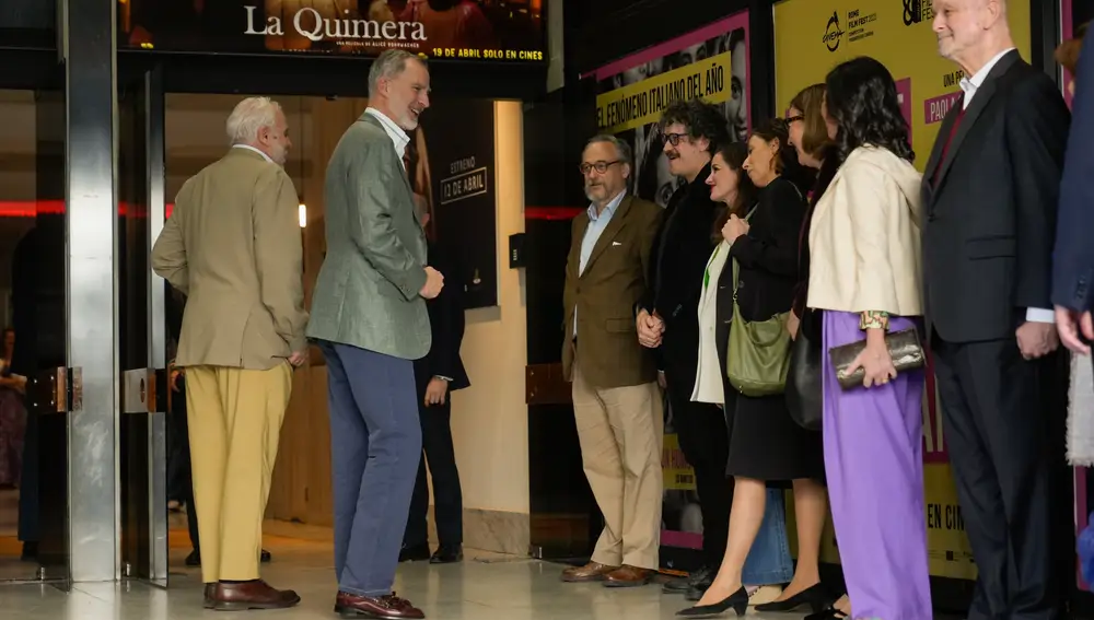 El Rey Felipe VI acude a los cines Paz a ver el documental Hispanidad. David Jar