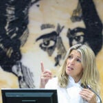 Yolanda Díaz informa sobre las líneas generales de la política de su departamento