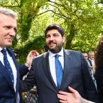 El presidente de la Región de Murcia, Fernando López Miras, asistió hoy al acto de toma de posesión de Alfonso Rueda como presidente de la Xunta de Galicia