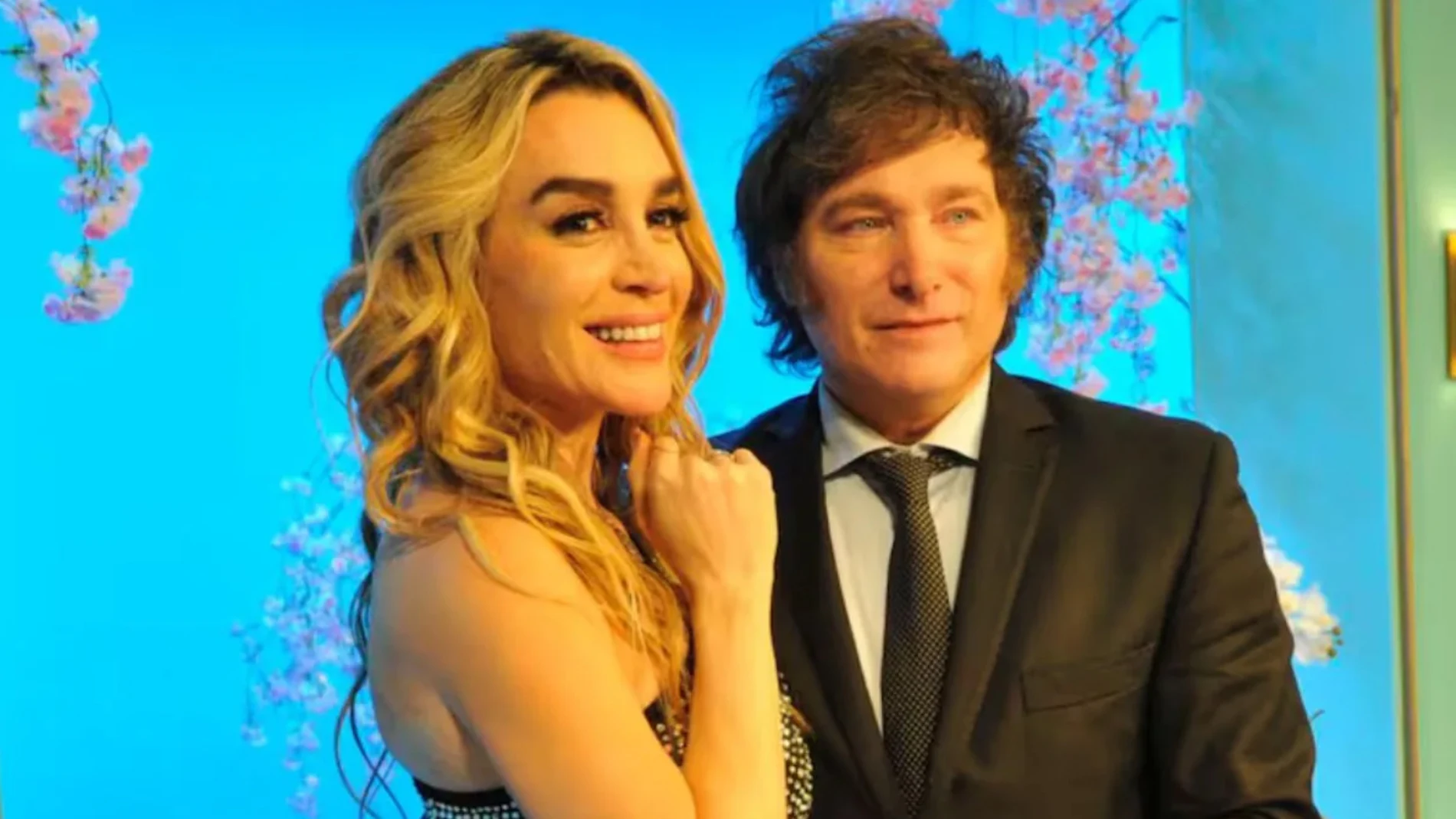 Javier Milei y Fátima Flórez
