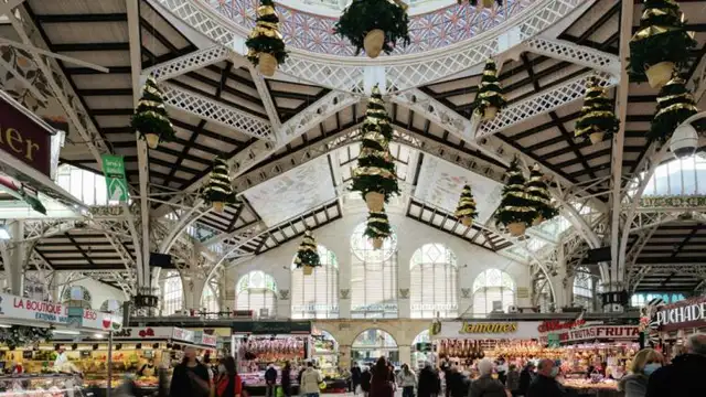 Imagen del interior del Mercado Central de Valencia Imagen del interior del Mercado Central de Valencia