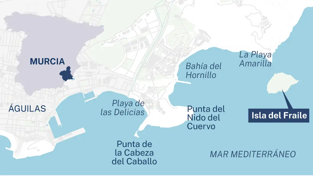 Localización Isla del Fraile