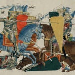 Una de las ilustraciones integrantes del «Hortus deliciarium», un importante manuscrito medieval