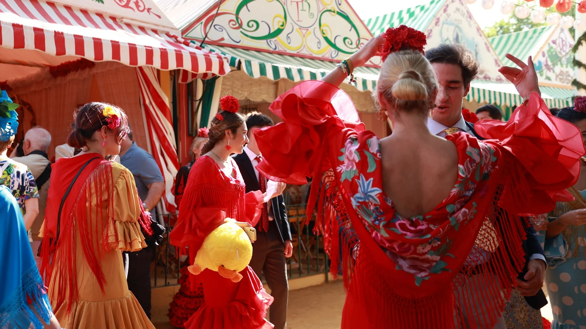 Ambiente en la Feria de Sevilla
