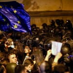 Protest against a draft bill on 'foreign agents' near the Georgian Parliament
