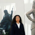 La Sandra Gamarra Heshiki en el pabellón español 