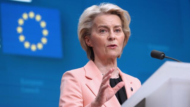 La presidenta de la Comisión Europea, Ursula von der Leyen