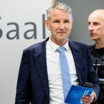 AfD's Thuringia chairman Hoecke stands trial for banned Nazi slogan