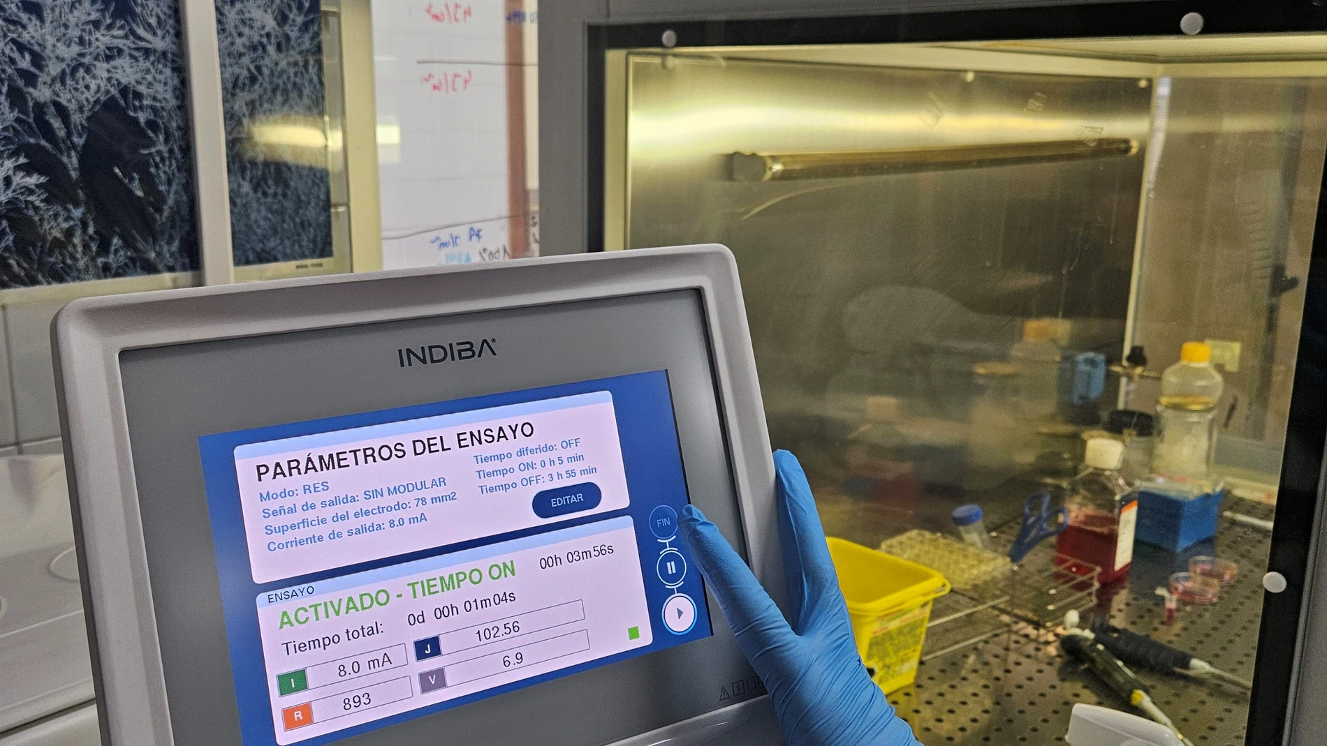 El trabajo emplea la frecuencia específica de 448kHz de Indiba