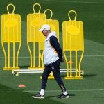 Ancelotti, en el último entrenamiento antes de recibir al Barcelona