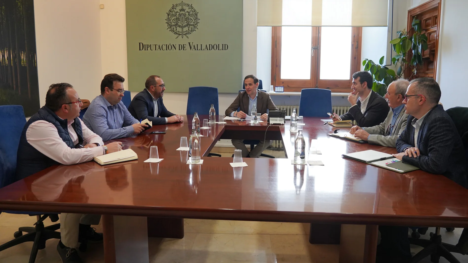 Conrado Íscar se reúne con David Esteban, Roberto Díez, Alfonso Romo, José Andrés García y Miguel Ángel Oliveira