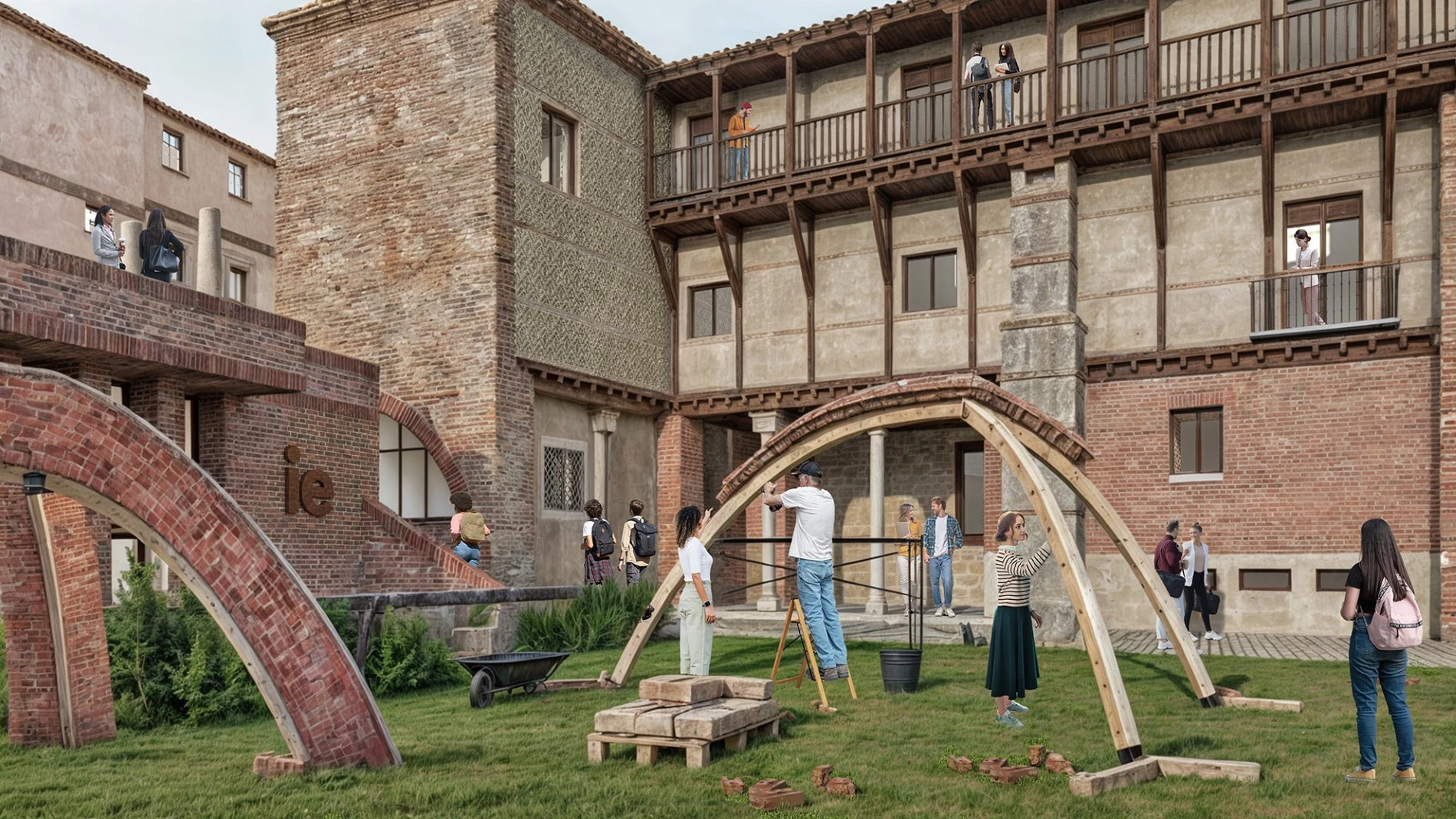 Recreación del nuevo Campus de IE University en Segovia