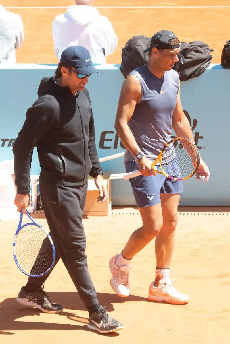 Rafa Nadal y Carlos Alcaraz se preparan para el Mutua Madrid Open 2024