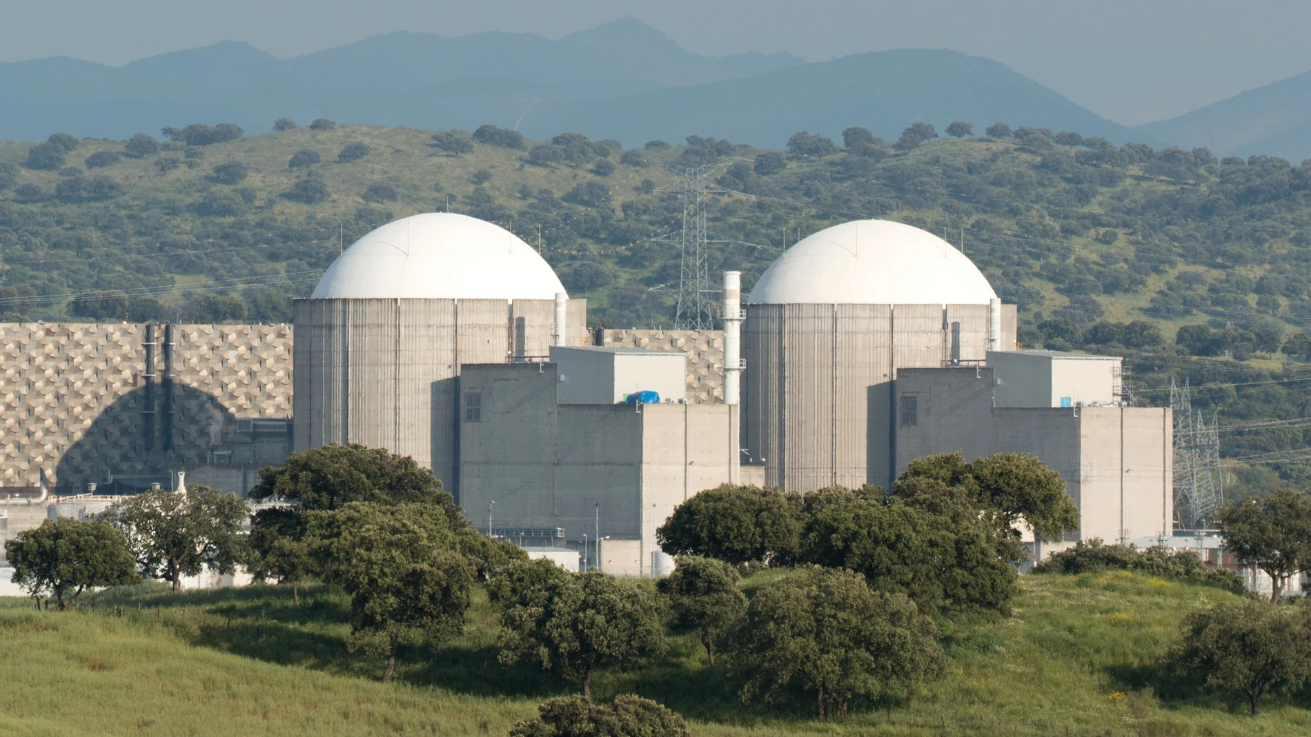 Almaraz nuclear power plant in the center of Spain.
