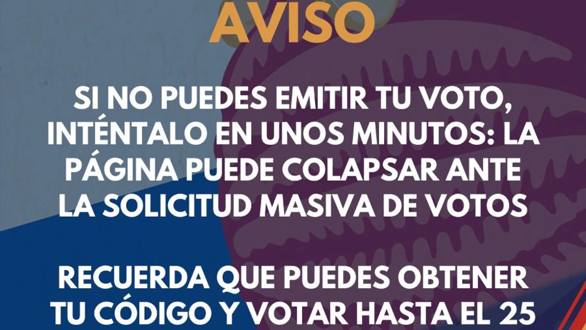 La web para votar por el modelo de Feria, colapsada