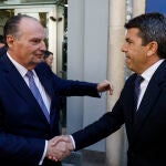 El presidente Mazón con el presidente de la Cámara, José Vicente Morata