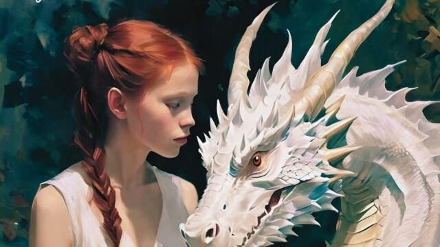 Cartel del espectáculo "La Guerrera y el Dragón” en Fundación Caja Rural del Sur